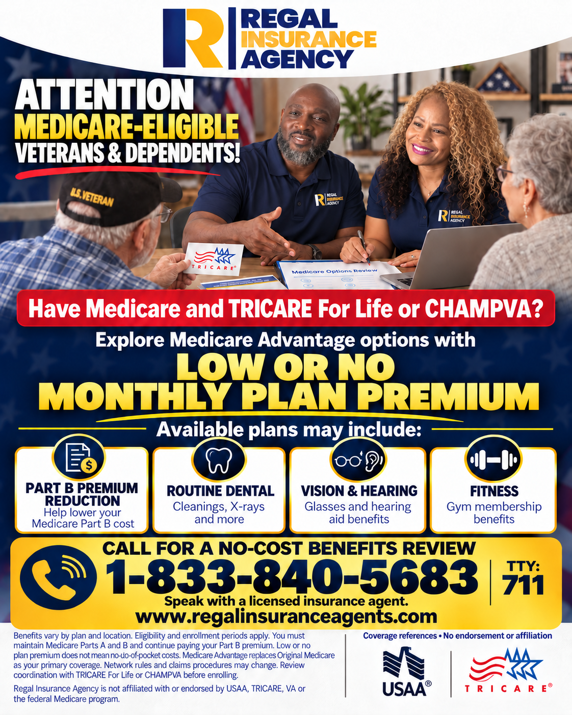 Regal flyer: Attention Medicare-Eligible Veterans and Dependents